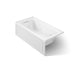 KOHLER K-1947-HLA Archer 60" x 30" alcove heated whirlpool bath, left drain, white