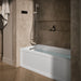 KOHLER K-1947-HLA Archer 60" x 30" alcove heated whirlpool bath, left drain, white - view 3