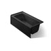 KOHLER K-1947-HRA Archer 60" x 30" alcove heated whirlpool bath, right drain, black black