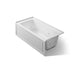 KOHLER K-1947-HRA Archer 60" x 30" alcove heated whirlpool bath, right drain, ice grey