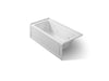 KOHLER K-1947-LA Archer 60" x 30" alcove whirlpool bath, left drain, ice grey