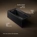 KOHLER K-1947-LAW Archer 60" x 30" alcove whirlpool bath with Bask heated surface, left drain, black black - view 5