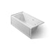 KOHLER K-1947-LAW Archer 60" x 30" alcove whirlpool bath with Bask heated surface, left drain, ice grey