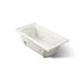 KOHLER K-1947-LH Archer 60" x 30" alcove heated whirlpool bath, left drain, biscuit
