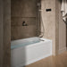 KOHLER K-1947-RAW Archer 60" x 30" alcove whirlpool bath with Bask heated surface, right drain, white - view 2