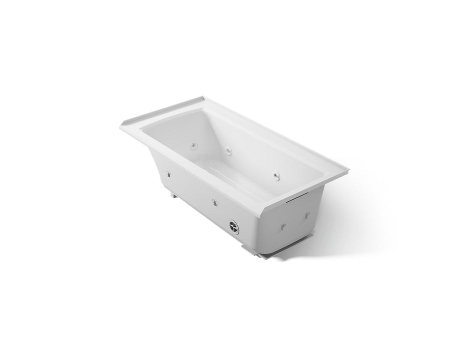 KOHLER K-1947-RH Archer 60" x 30" alcove heated whirlpool bath, right drain
