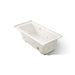 KOHLER K-1947-RW Archer 60" x 30" alcove whirlpool bath with Bask heated surface, right drain, biscuit