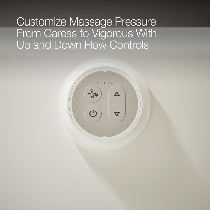 KOHLER K-1947-XGHLA Archer 60" x 30" alcove Heated BubbleMassage air bath and whirlpool, left drain