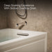 KOHLER K-1947-XGHRA Archer 60" x 30" alcove Heated BubbleMassage air bath and whirlpool, right drain, biscuit - view 4