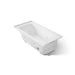 KOHLER K-1947-XHGHR Archer 60" x 30" alcove Heated BubbleMassage air bath and whirlpool, right drain, white