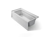 KOHLER K-1948-RA Archer 66" x 32" alcove bath, right drain, ice grey