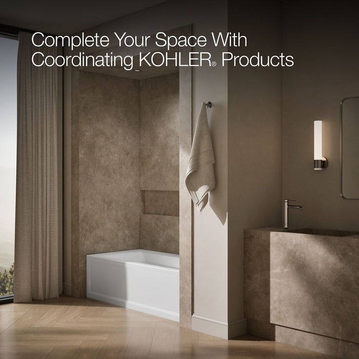 KOHLER K-1948-RA Archer 66" x 32" alcove bath, right drain, white - view 4