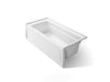 KOHLER K-1948-RAW Archer 66" x 32" alcove bath with Bask heated surface, right drain, white