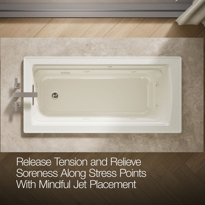 KOHLER K-1949 Archer 66" x 32" drop-in whirlpool