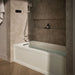 KOHLER K-1949-GHLA Archer 66" x 32" alcove Heated BubbleMassage air bath, left drain, biscuit - view 3