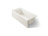 KOHLER K-1949-GHRA Archer 66" x 32" alcove Heated BubbleMassage air bath, right drain, biscuit