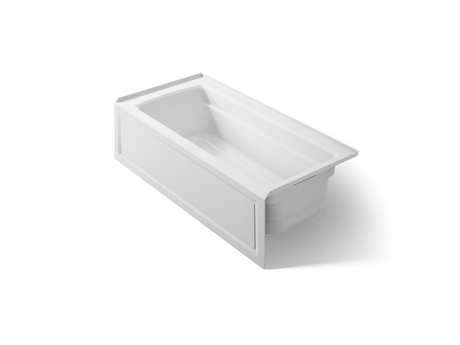 KOHLER K-1949-GHRA Archer 66" x 32" alcove Heated BubbleMassage air bath, right drain, ice grey