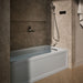 KOHLER K-1949-GHRA Archer 66" x 32" alcove Heated BubbleMassage air bath, right drain, ice grey - view 3