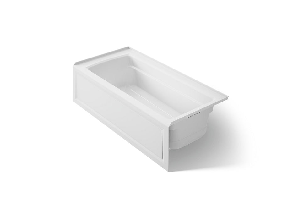 KOHLER K-1949-GHRA Archer 66" x 32" alcove Heated BubbleMassage air bath, right drain, white