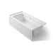 KOHLER K-1949-GHRAW Archer 66" x 32" alcove Heated BubbleMassage air bath with Bask heated surface, right drain, ice grey