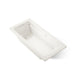 KOHLER K-1949-GHW Archer 66" x 32" drop-in Heated BubbleMassage air bath with Bask heated surface, biscuit