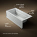 KOHLER K-1949-HLA Archer 66" x 32" alcove heated whirlpool, left hand, ice grey - view 4