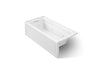 KOHLER K-1949-HLA Archer 66" x 32" alcove heated whirlpool, left hand, white