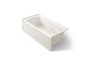 KOHLER K-1949-HRA Archer 66" x 32" alcove heated whirlpool, right drain, biscuit