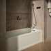 KOHLER K-1949-HRA Archer 66" x 32" alcove heated whirlpool, right drain, biscuit - view 3