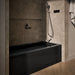 KOHLER K-1949-HRA Archer 66" x 32" alcove heated whirlpool, right drain, black black - view 3