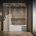 KOHLER K-1949-LAW Archer 66" x 32" alcove whirlpool bath with Bask heated surface, left drain, white - view 2