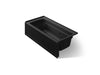 KOHLER K-1949-RA Archer 66" x 32" alcove whirlpool, right drain, black black