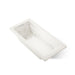 KOHLER K-1949-W1 Archer 66" x 32" drop-in whirlpool bath with Bask heated surface, biscuit