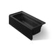 KOHLER K-1949-XGHRA Archer 66" x 32" alcove Heated BubbleMassage air bath and whirlpool, right drain, black black