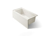 KOHLER K-1956-RA Underscore 60" x 30" alcove bath right drain, biscuit