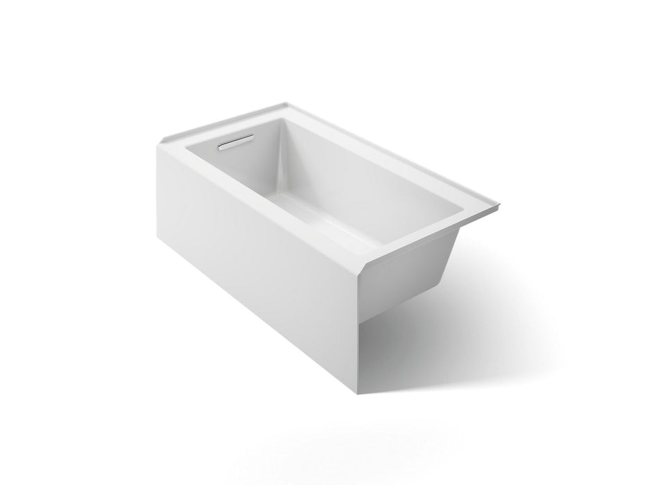 KOHLER K-1957-LA Underscore 60" x 32" alcove bath, left drain, white