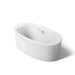 KOHLER K-1966-GH Sunstruck 65-1/2" x 35-1/2" freestanding Heated BubbleMassage air bath with straight shroud, white