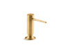 KOHLER K-1995 Contemporary design soap/lotion dispenser, vibrant brushed moderne brass