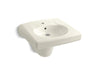 KOHLER K-1999-1 Brenham Wall-mounted or concealed carrier arm mounted commercial bathroom sink and shroud with single...
