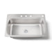 KOHLER K-20060-4 Verse 33" top-mount single-bowl kitchen sink, stainless steel - view 5