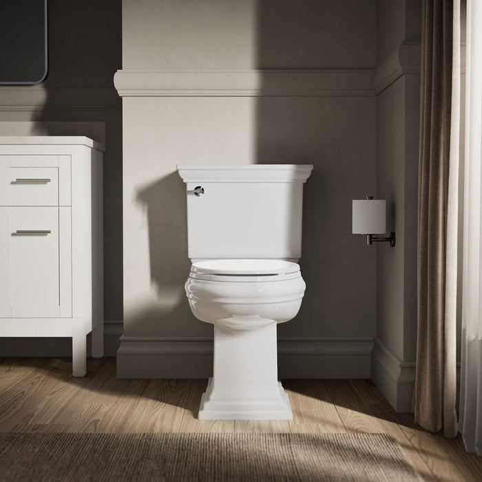 KOHLER K-20110 Brevia Quiet-Close elongated toilet seat, white - view 3