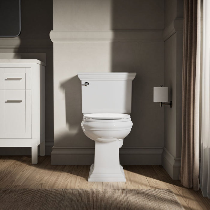 KOHLER K-20111 Brevia Quiet-Close round-front toilet seat, white - view 4