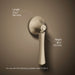 KOHLER K-20120-L Corbelle Left-hand trip lever, vibrant brushed bronze - view 4