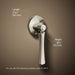 KOHLER K-20120-L Corbelle Left-hand trip lever, vibrant polished nickel - view 4