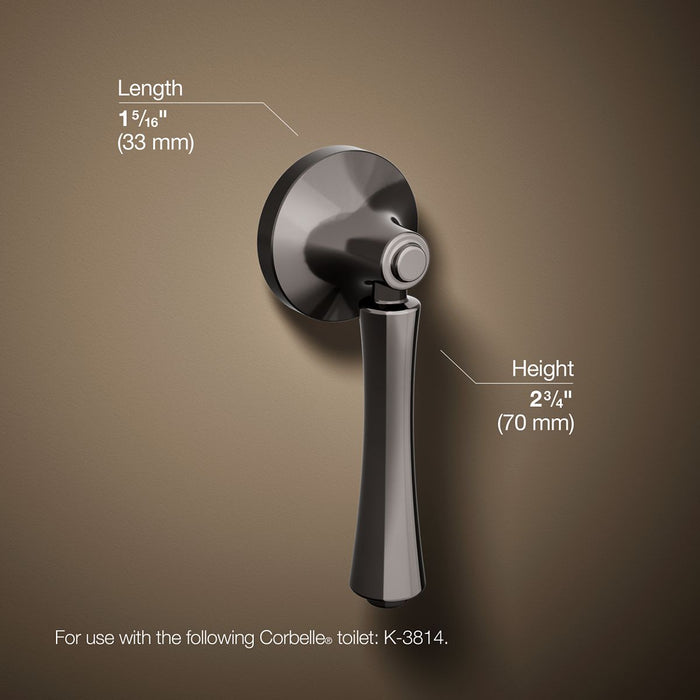 KOHLER K-20120-L Corbelle Left-hand trip lever, vibrant titanium - view 4