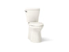 KOHLER K-20197 Betello ComForteeight Two-piece elongated 1.28 gpf chair height toilet, biscuit