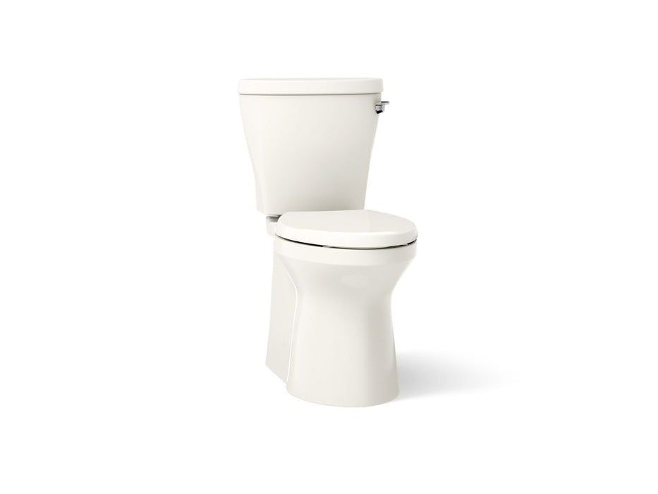 KOHLER K-20197-RA Betello ComForteeight Two-piece elongated 1.28 gpf chair height toilet with right-hand trip lever, biscuit