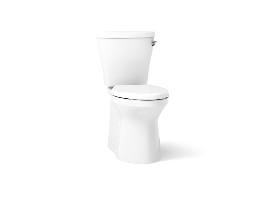 KOHLER K-20197-RA Betello ComForteeight Two-piece elongated 1.28 gpf chair height toilet with right-hand trip lever, white