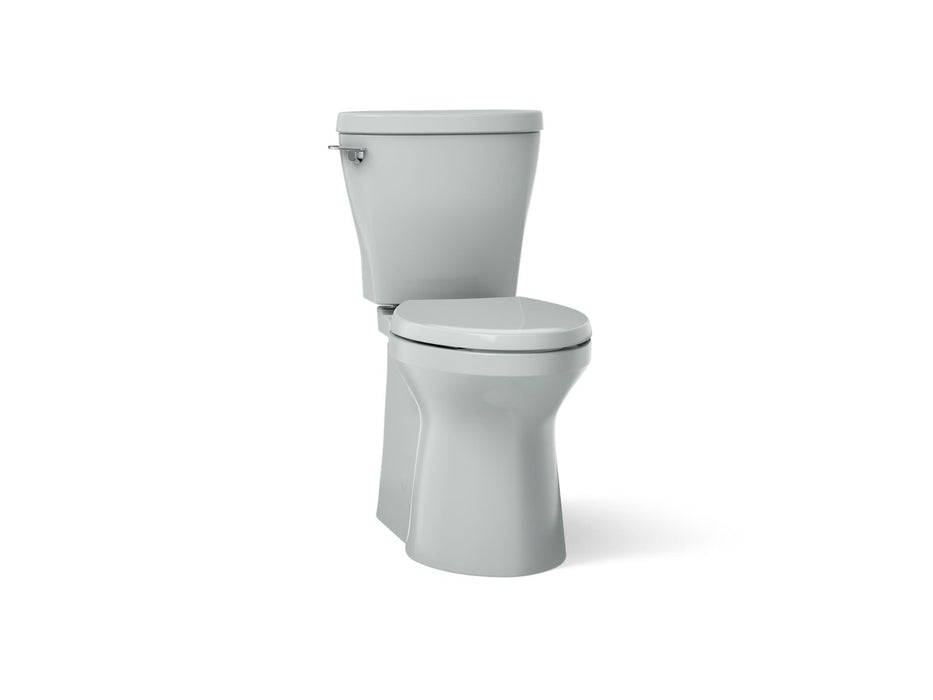 KOHLER K-20198 Betello ContinuousClean XT Two-piece Elongated Toilet with Skirted Trapway, 1.28 GPF, Ice Grey - 3/4 view of p