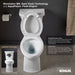 KOHLER K-20198 Betello ContinuousClean XT Two-piece Elongated Toilet with Skirted Trapway, 1.28 GPF